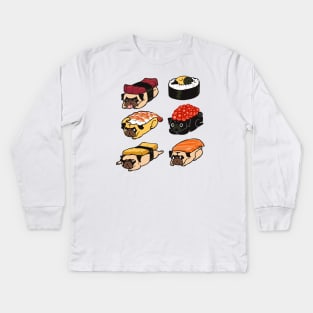 Sushi Pug Kids Long Sleeve T-Shirt